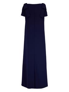 Carolina Herrera Jurk met boothals - Blauw