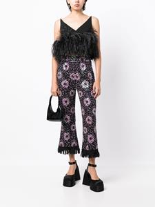 Anna Sui Broek met pailletten - Zwart