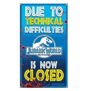 Fiftiesstore Jurassic World: Ride Closed Metalen Bord