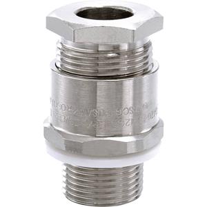 Wiska 50108027 Kabelverschraubung schlagfest, mit Dichtung 3/4'' NPT Messing (vernickelt) Natur 1St.