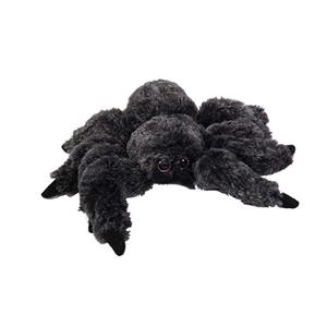 Knuffeldier Vogelspin - zachte pluche stof - zwart - premium kwaliteit knuffels - 13 cm -