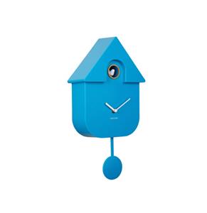 Fiftiesstore Karlsson Wandklok Modern Cuckoo - Bright Blue