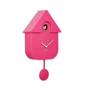 Fiftiesstore Karlsson Wandklok Modern Cuckoo - Roze