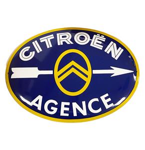 Fiftiesstore Citroen Agence Emaille Bord - 55 x 40cm