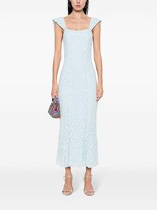 ROTATE floral-lace dress - Blauw