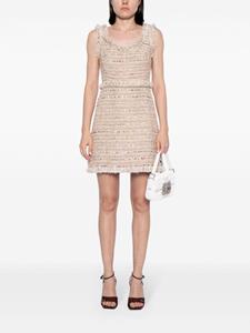 Giambattista Valli sequin-embellished tweed dress - Beige