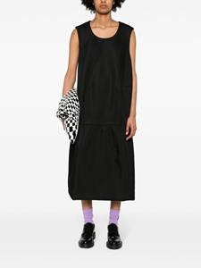 Comme Des Garçons textured-finish sleeveless dress - Zwart