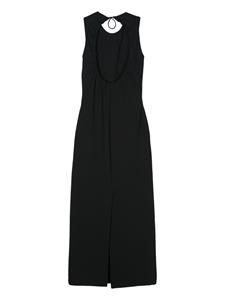 Sunnei cut out-detail sleeveless dress - Zwart