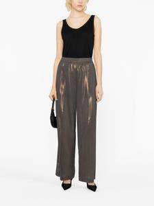 Brunello Cucinelli Broek met wijde pijpen - Metallic