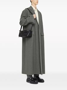 Jil Sander Leren schoudertas - Zwart