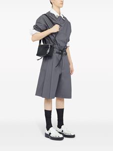 Jil Sander Leren schoudertas - Zwart