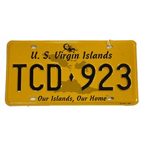 Fiftiesstore US Virgin Islands Kentekenplaat - Origineel