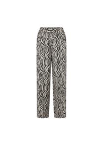 LAURIE Damen vegan Hose Hilde Loose Mittellang Grau Sand Print