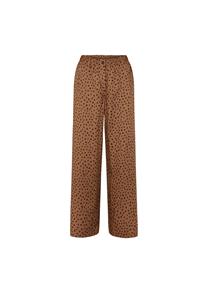 LAURIE Damen vegan Hose Hilde Loose Mittellang Camel Print