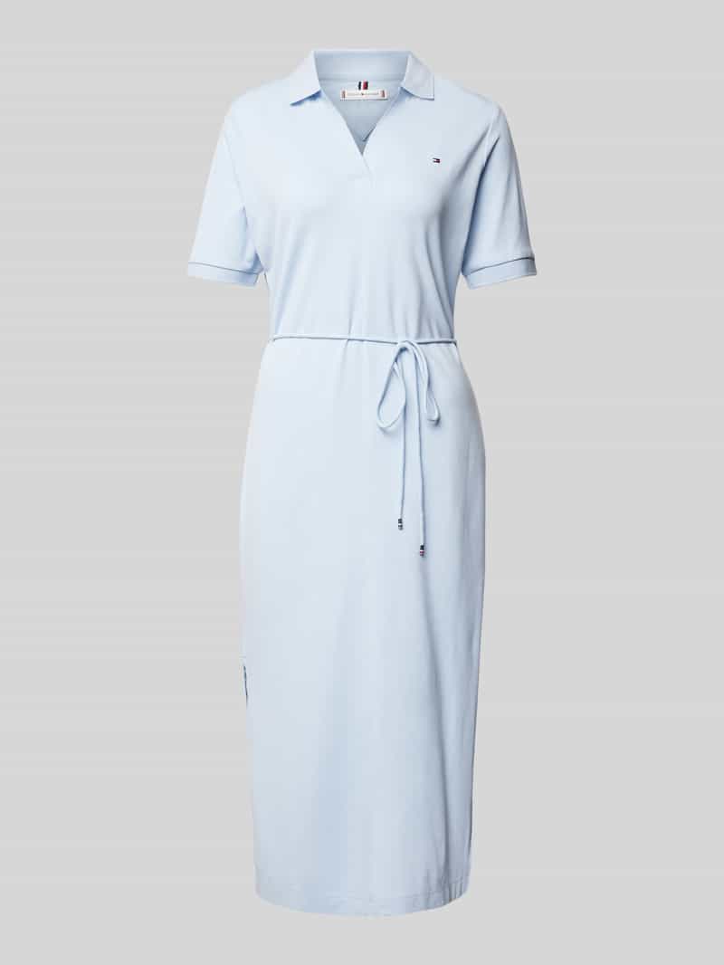Tommy Hilfiger Polo-jurk met strikceintuur, model 'LYLL POLO'