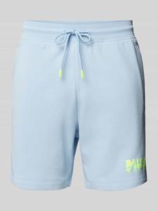 HUGO Regular fit sweatshorts met labelprint, model 'Dapalmi'