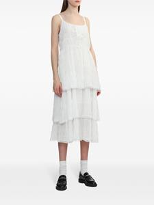 Tout a coup Jurk met gelaagde rok - Wit