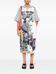 Natasha Zinko Camping Footballer jurk met print - Wit