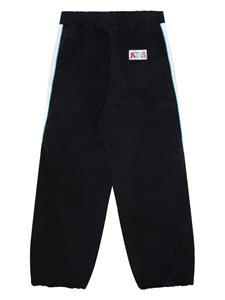 AAPE BY *A BATHING APE Broek met wijde pijpen en borduurwerk - Zwart