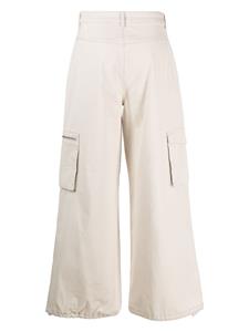 Gestuz Broek met wijde pijpen - Beige