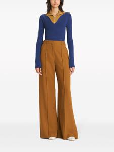 Tory Burch Broek met wijde pijpen - Bruin