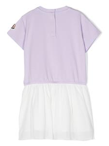 Moncler Enfant Jurk met logoprint - Paars