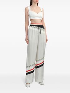 3.1 Phillip Lim Zijden broek met wijde pijpen - Beige