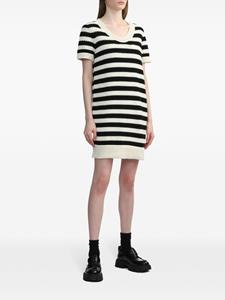 B+ab Jurk met horizontale streep - Zwart