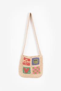 Sissy-Boy Multicolour Gehaakte Crossbody Tas Met Artwork