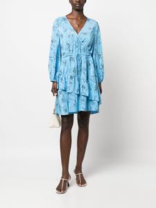 IVY OAK Jurk met bloemenprint - Blauw