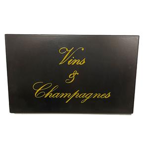 Fiftiesstore Vins & Champagnes Emaille Bord - 50 x 30cm
