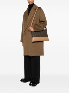FENDI Schoudertas met FF jacquard - Bruin