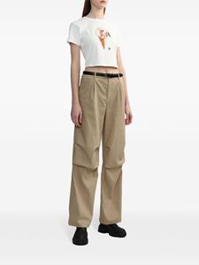 Tout a coup Broek met wijde pijpen en ceintuur - Beige