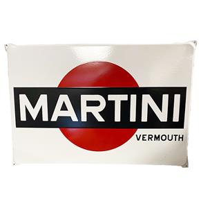 Fiftiesstore Martini Vermouth Logo Emaille Bord - 60 x 40cm