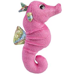 Ravensden Pluche knuffel dieren glitter Zeepaardje van 18 cm -