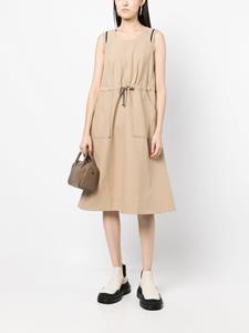 Lorena Antoniazzi Mouwloze jurk - Beige