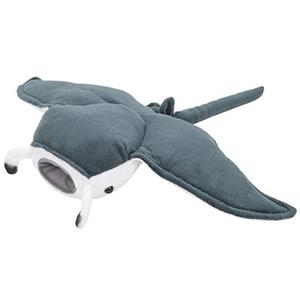 Pluche grijze mantarog knuffel 43 cm speelgoed -