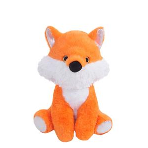 Sandy Knuffeldier Vos Reintje - zachte pluche stof - dieren knuffels - oranje - 28 cm -