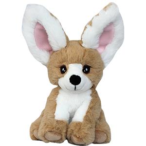 pluche fennec woestijnvos knuffeldier - zittend - 17 cm -