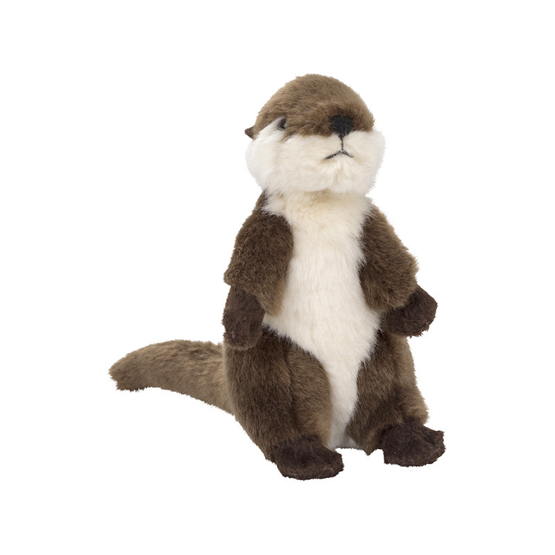 Pluche kleine otter knuffel van 15 cm - knuffeldieren - speelgoed -