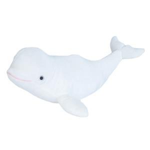 Wild Republic Pluche dieren knuffels Beluga walvis van 30 cm -