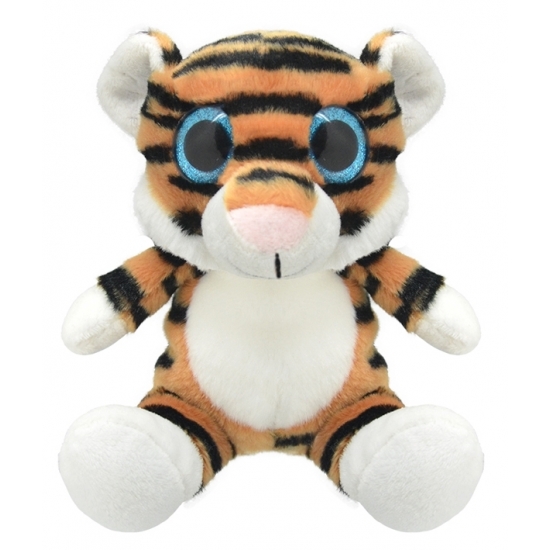 Wild Planet Pluche tijger knuffel 19 cm -
