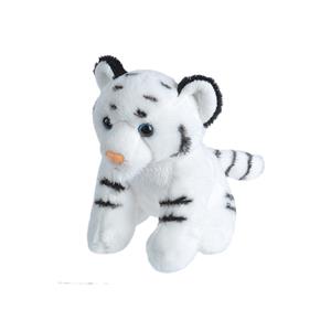 Wild Republic Pluche knuffel Witte Tijger van 13 cm -