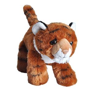 Wild Republic Pluche dieren knuffels Tijger van 18 cm -