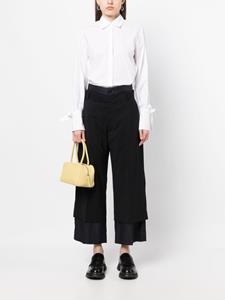 Plan C Broek met wijde pijpen - Zwart