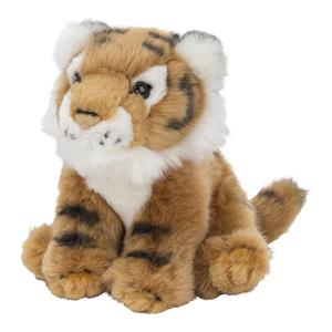 Nature Planet Pluche kleine tijger knuffel van 15 cm -