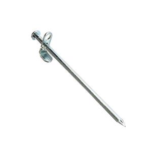 Grondpen/tentharing metaal met verstelbaar gat 20 cm -
