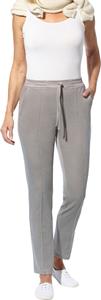 Your Look... for less! Dames comfortbroek donkertaupe/ecru gedessineerd Maat