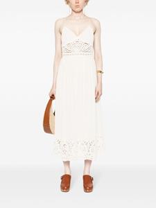 TWINSET crochet-detailing dress - Beige