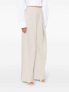 Cult Gaia Pompore broek met wijde pijpen - Beige